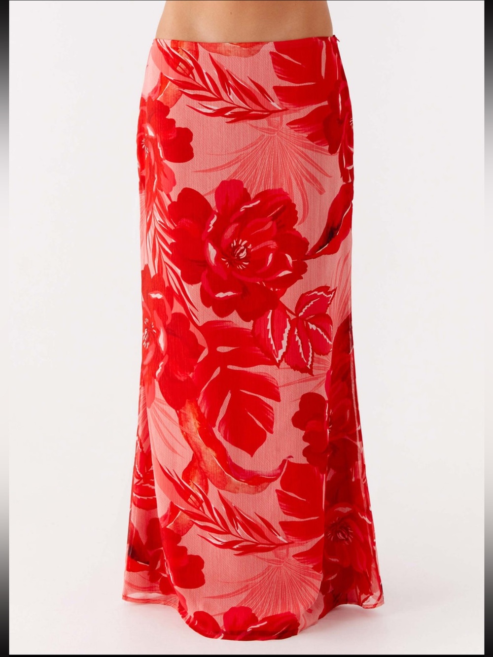 Peppermayo Red Floral Maxi Skirt - Picture 3 of 7
